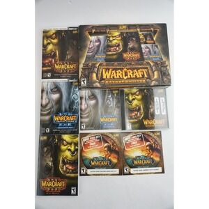Blizzard Warcraft III Battle Chest PC Game Box Set 1 Disc + Books Only